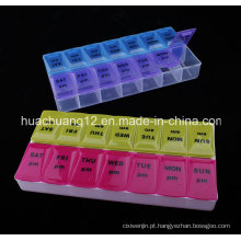 2015 venda quente de plástico multifunções Pill Box Plb20